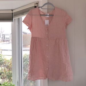 Jillian Harris x Priv Pink Linen Dress